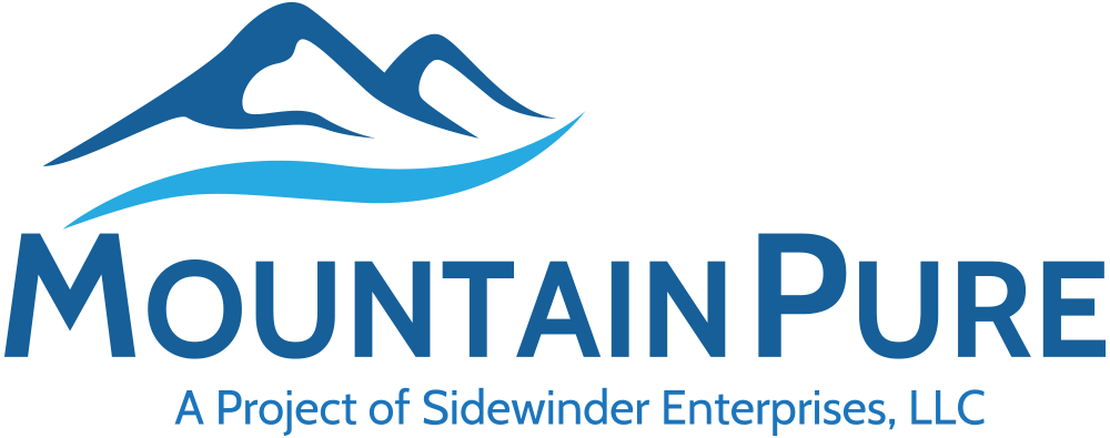 Mountain Pure logo - a project of Sidewinder Enterprises.