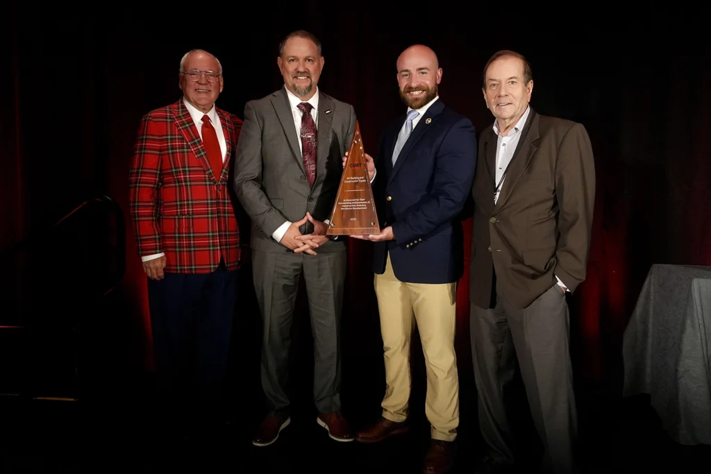 West Virginia Building Trades leaders receiving the CURT Workforce Development Award.